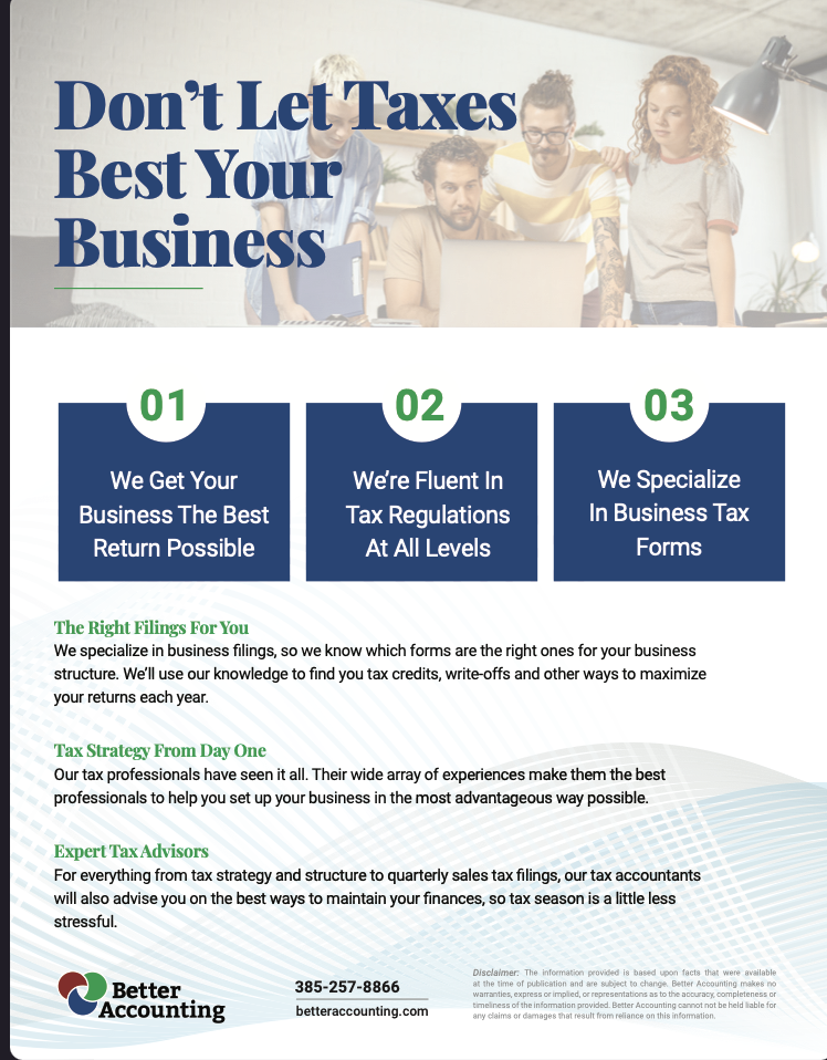 Don't Let Your Taxes Best Your Business
