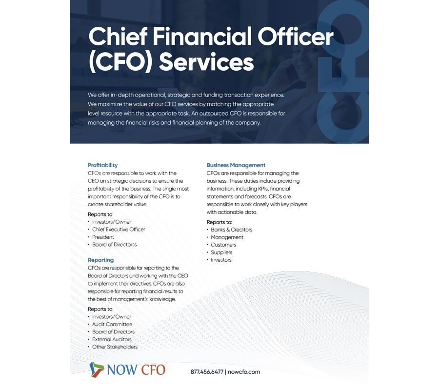 CFO One Sheet