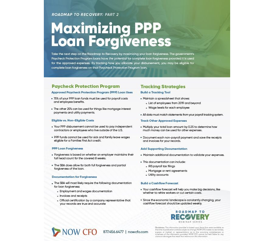 Roadmap to Recovery Part 2: Maximizing PPP Loan Forgiveness