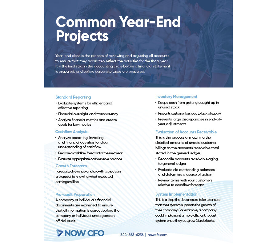 Year-End Projects One Sheet
